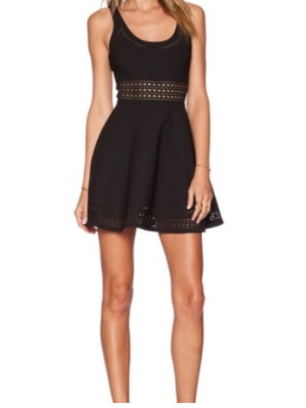Elizabeth and James Aspen Cut-Out Dress/Black
